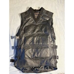 Rare Vintage Giovanni‎ Leather Jacket Vest 3XL